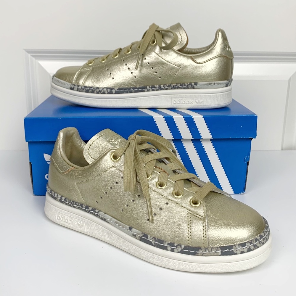Adidas Stan Smith New Bold Sneakers - Gold - 6